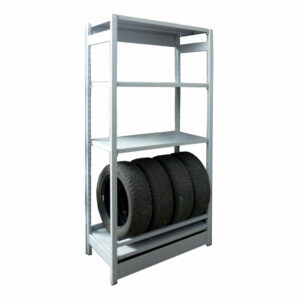 Scaffale a gancio porta gomme