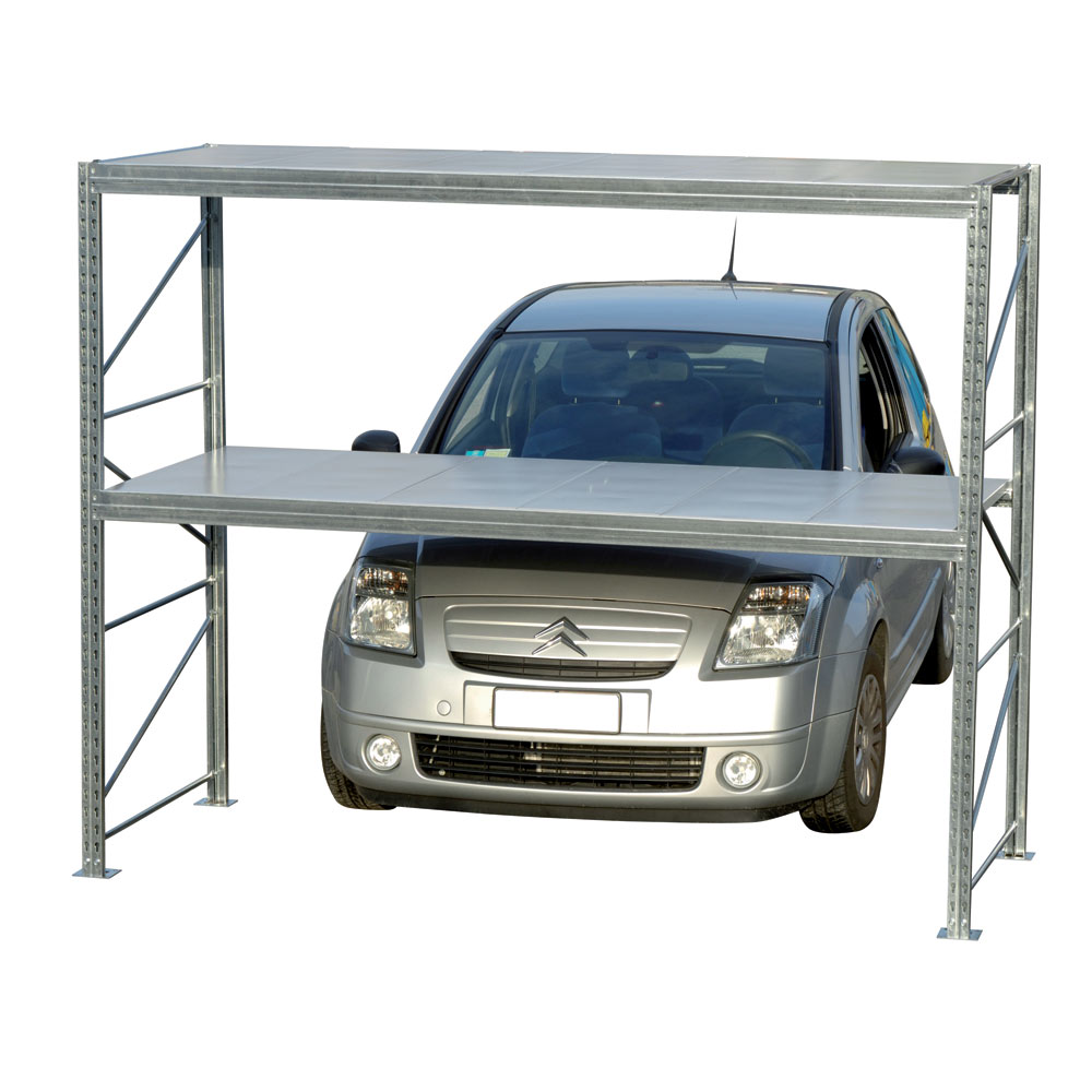 Scaffali per box auto media portata, Scaffalature metalliche garage